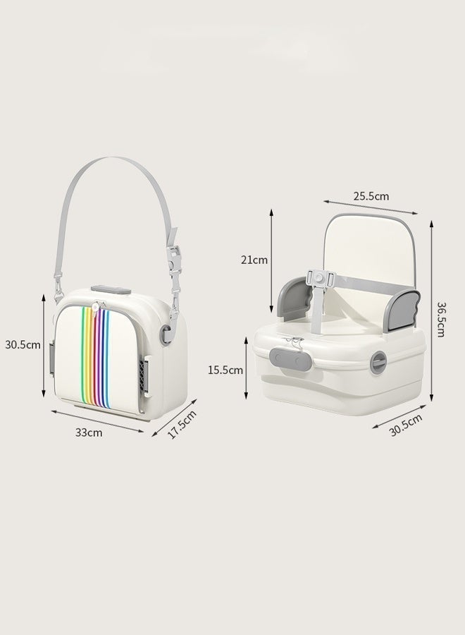 Aissiora 2-in-1 Children's High Chair   Baby High Chair with Storage Function   Portable Travel Seat   Compact Foldable High Chair   Baby Storage Box   With Adjustable Safety Belt   Suitable for Babies Over 6 Months - Image 2